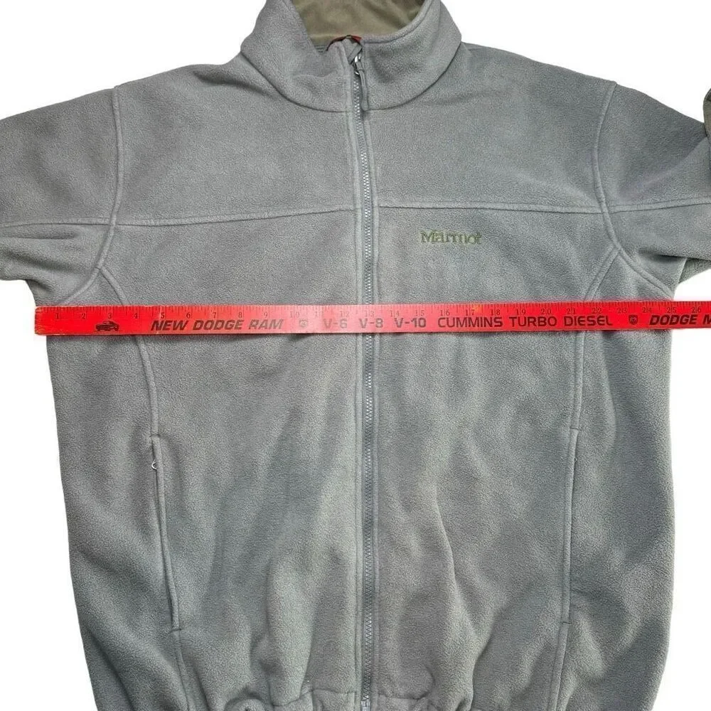 Marmot Men’s Fleece Full Zip Jacket‎ Grey Size XL